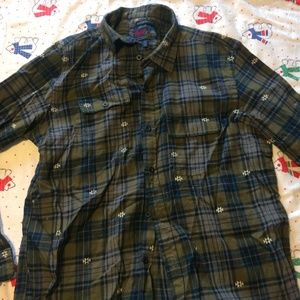 Avocado Green Large Flannel